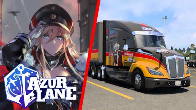 Kenworth T680 2022 KMS Bismarck - Azur Lane [Combo Skin]