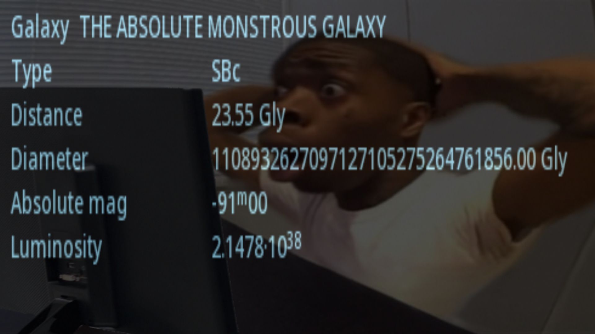 THE ABSOLUTE MONSTROUS GALAXY