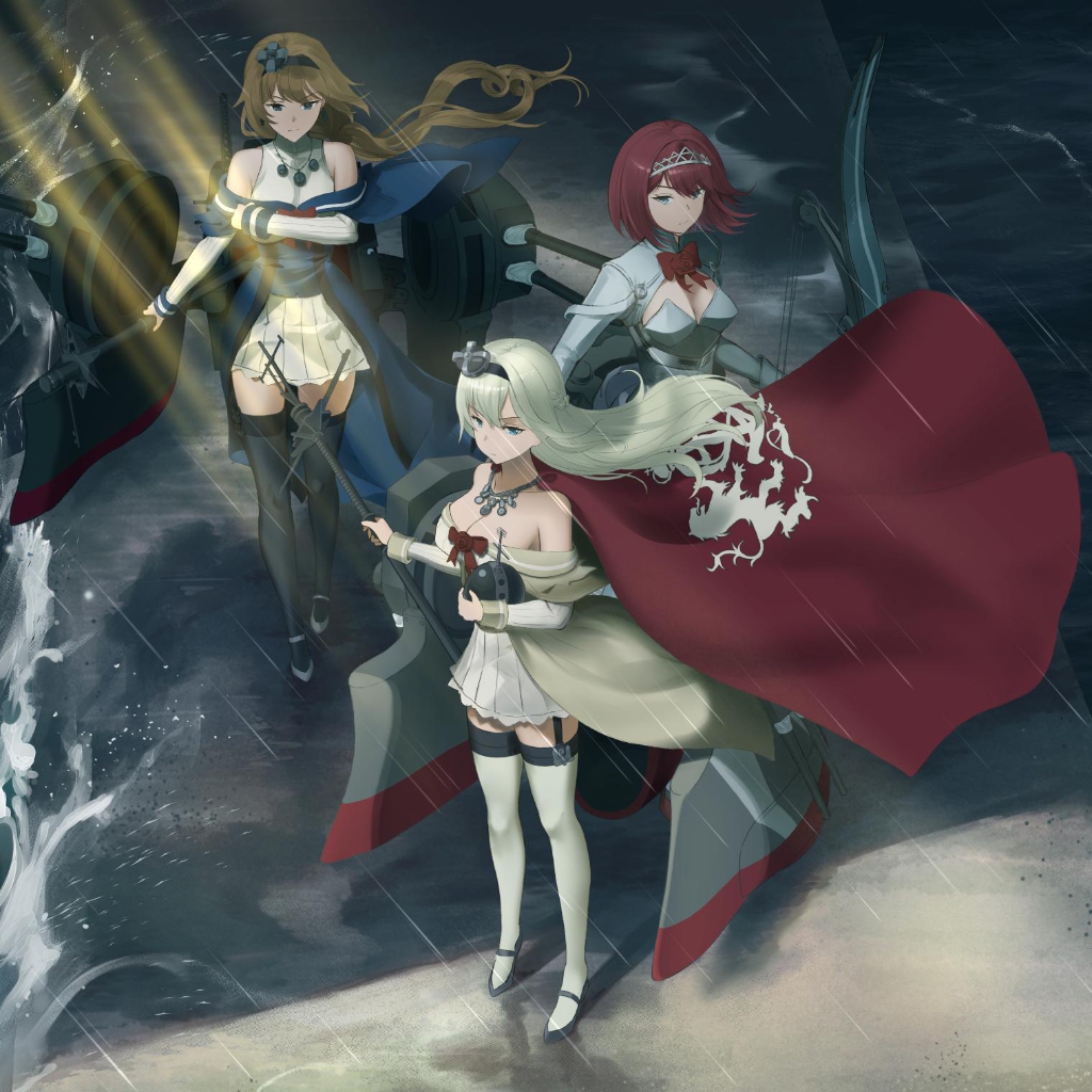 艦これ 13周年記念 公式タペストリー Warspite & Valiant 艦これ 13