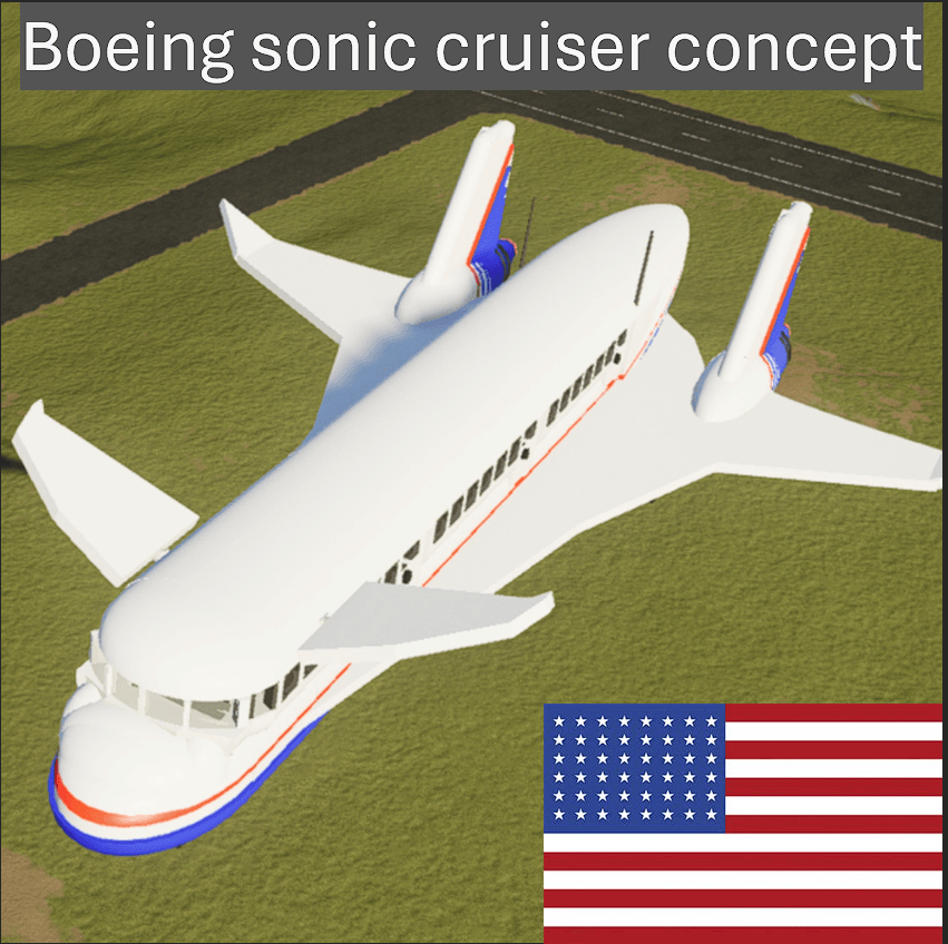 Boeing sonic cruiser concept airliner