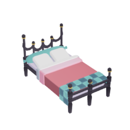 Steel Princess Bed