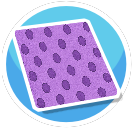 Rug Purple Polka Dot