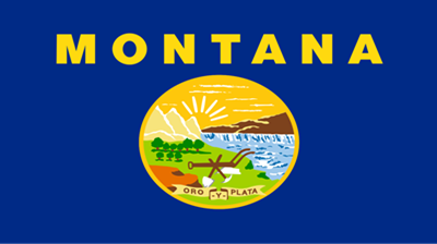 The flag of the state of Montana