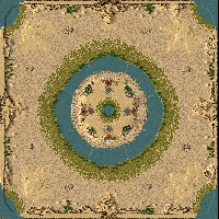 The Donut Oasis V2 ; Balanced Map ; 8 Players (800x800)