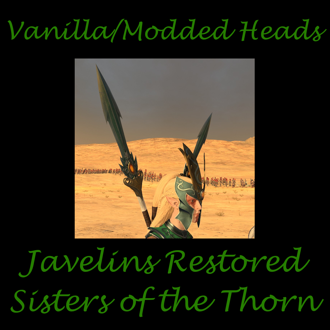 [Wood Elves]Javelins on the Back Fix for Sisters of the Thorn - Vanilla/Modded/Red Paint Heads