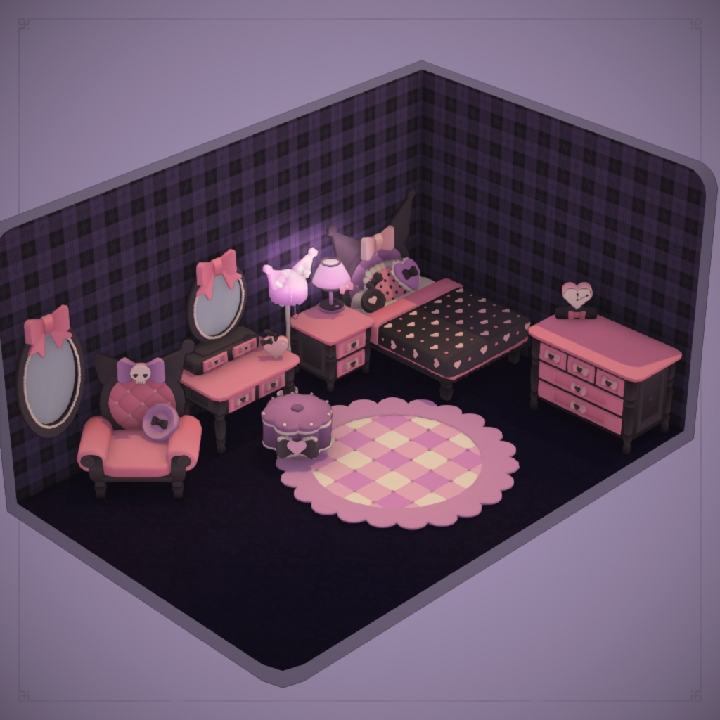 Kuromi Room Set