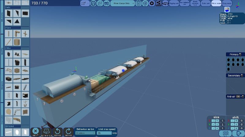 River Cargo Ship