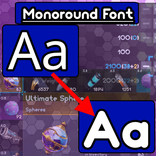MonoRound Font Replacement