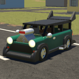 Small Copper Passenger Van  MK1 (Drag cyan)