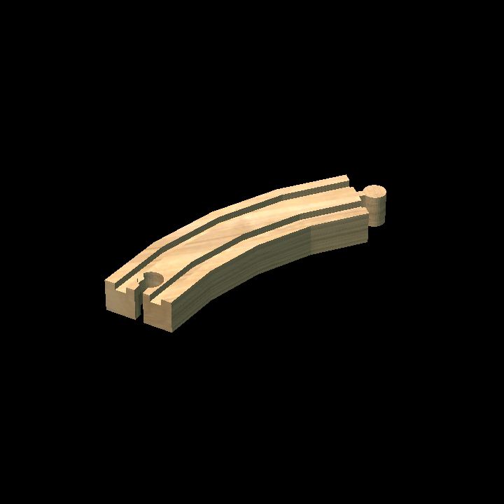 Wooden track Curve Right