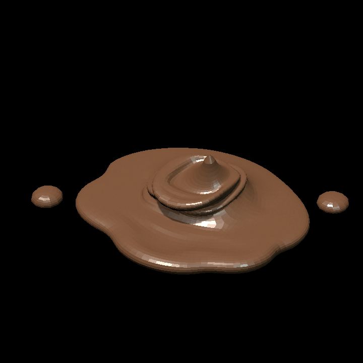 Chocolate puddle milk