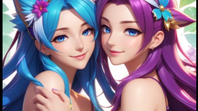 R-18 Seraphine & Sona Buvelle  (League of Legends) animated sexy pipe bomb