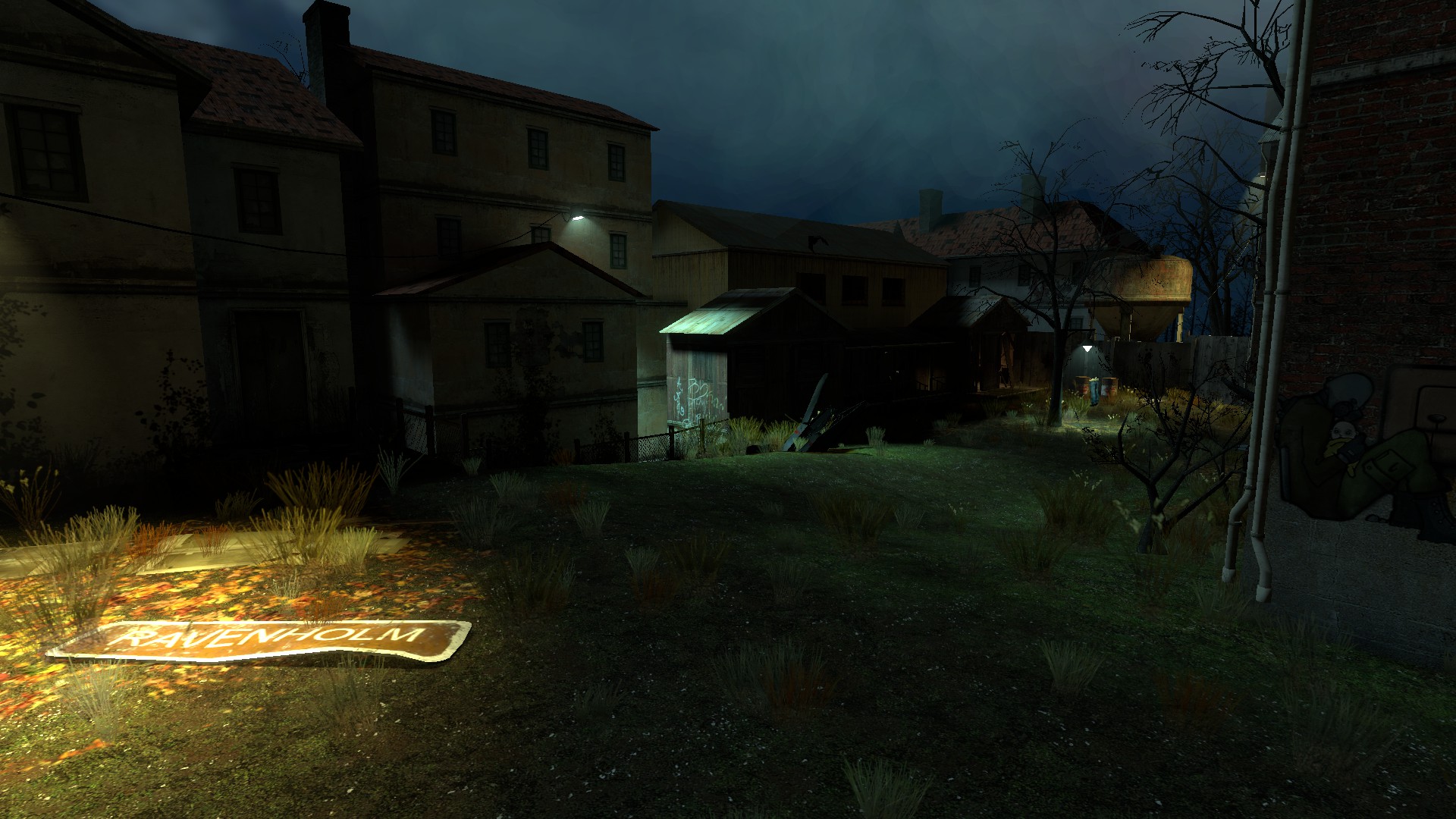 Ravenholm HL2's soundtrack using Aphex Twin tracks.