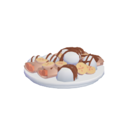 Banana foster crepes