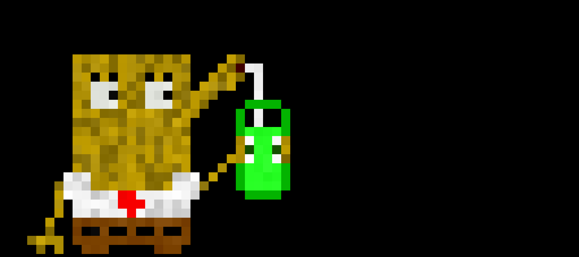 spongebob drinking kelpshake