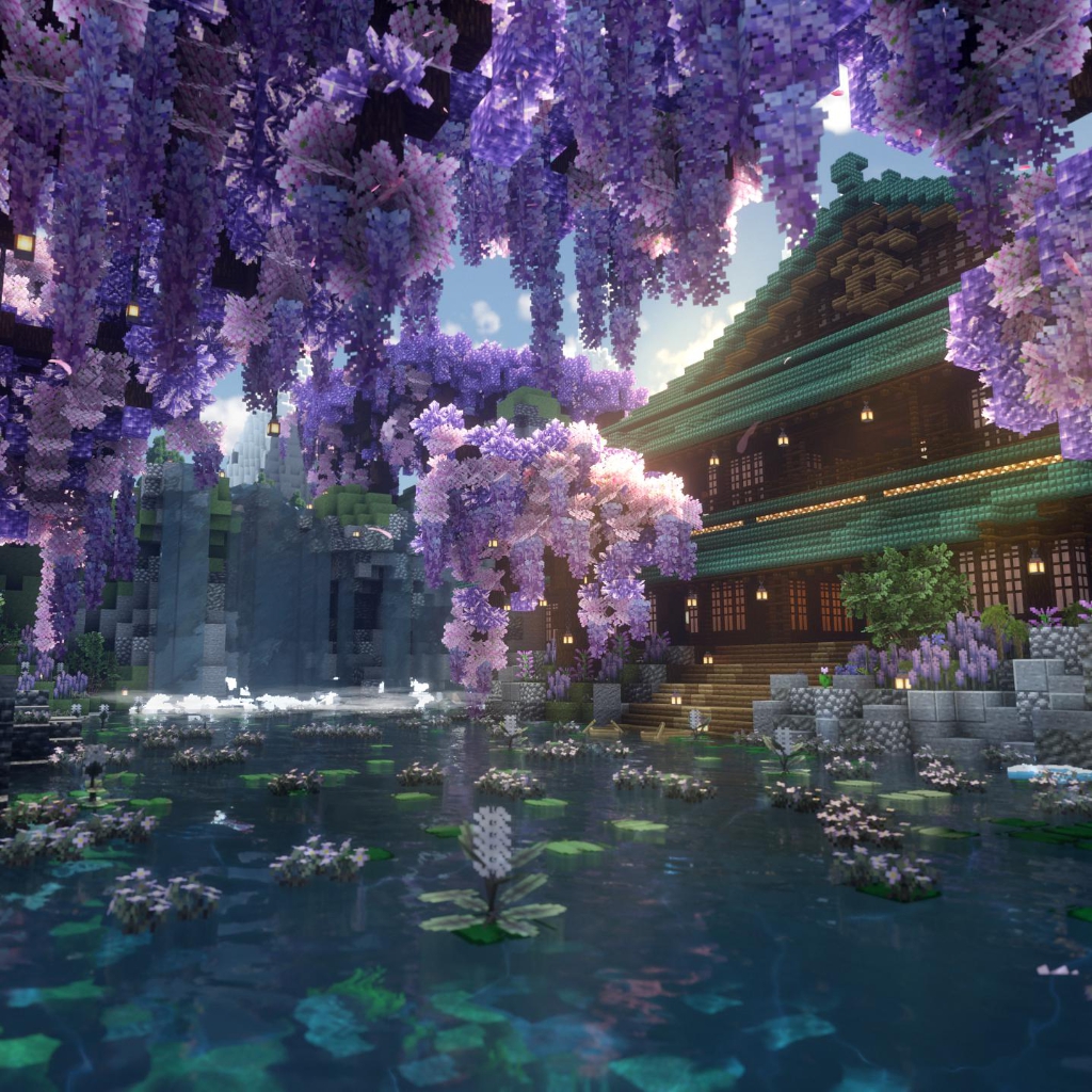 Steam Workshop::Minecraft Wisteria Garden