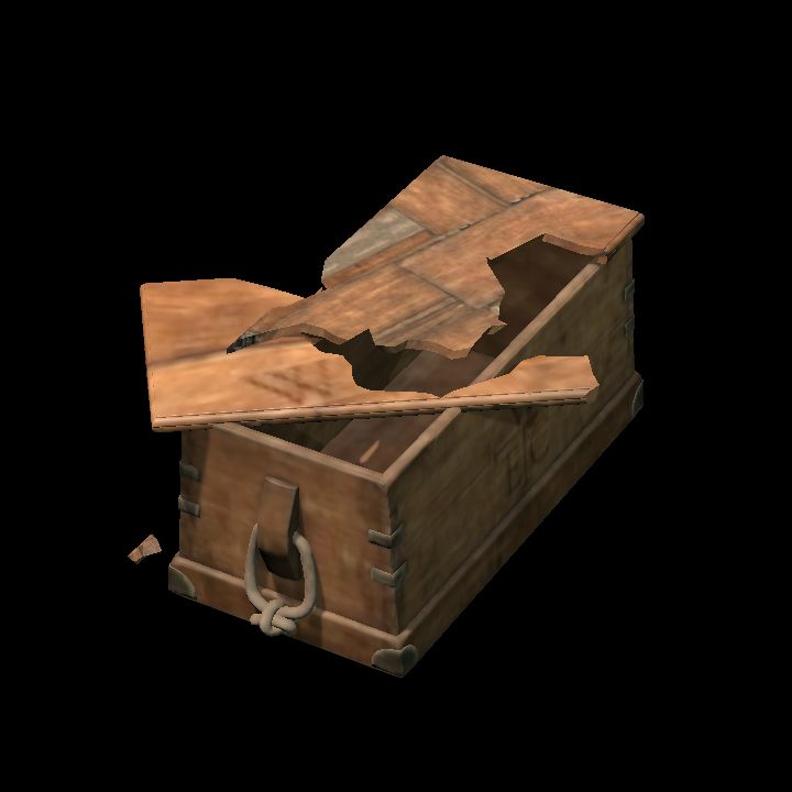 Chest broken lid - wood v1