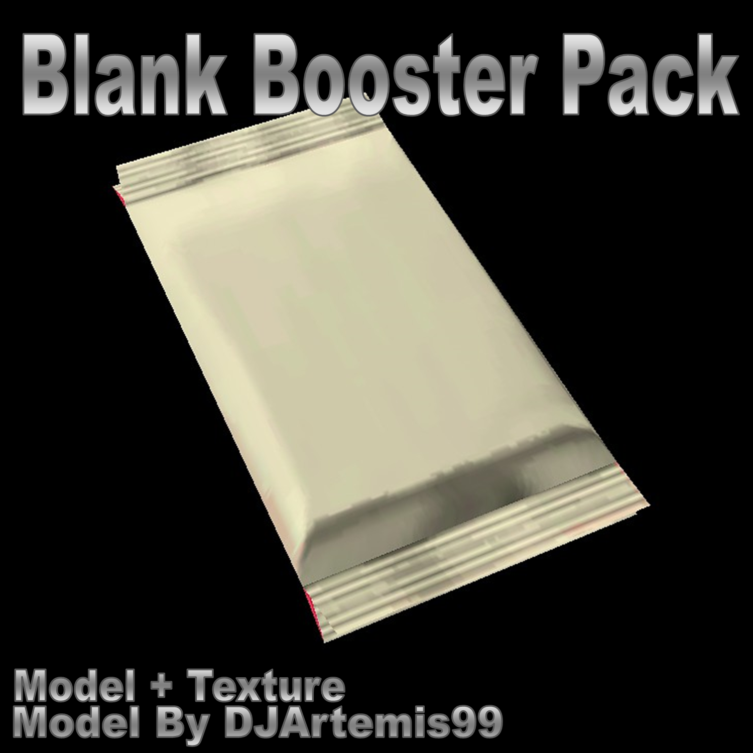 Blank Booster Pack Model preview