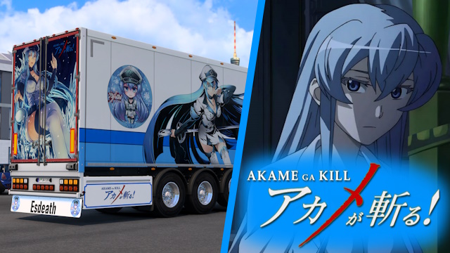 SCS Box Trailer Esdeath - Akame ga Kill! Skin