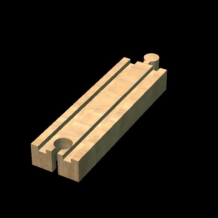 Wooden track Straight Standard