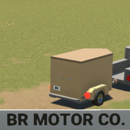  The Small Enclosed Trailer Ver1 - Tan