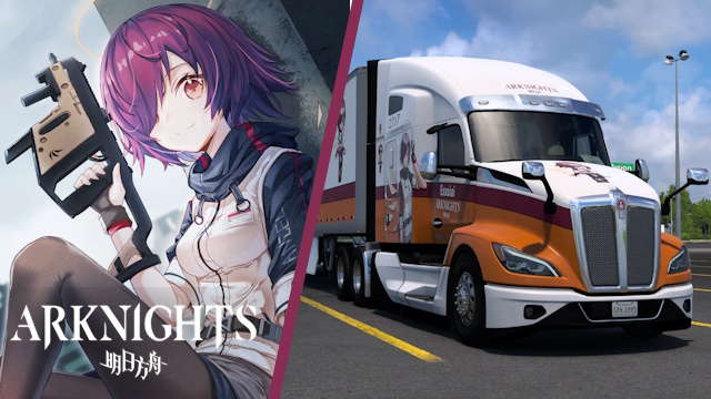 Kenworth T680 2022 Exusiai - ArKnights [Combo Skin]