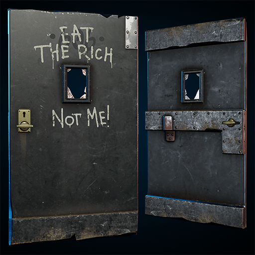 Apartment Wooden Door (Transparency)
