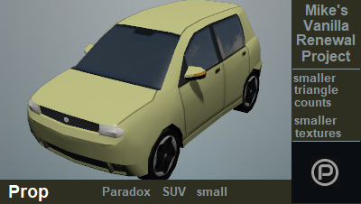 paradox suv small prop