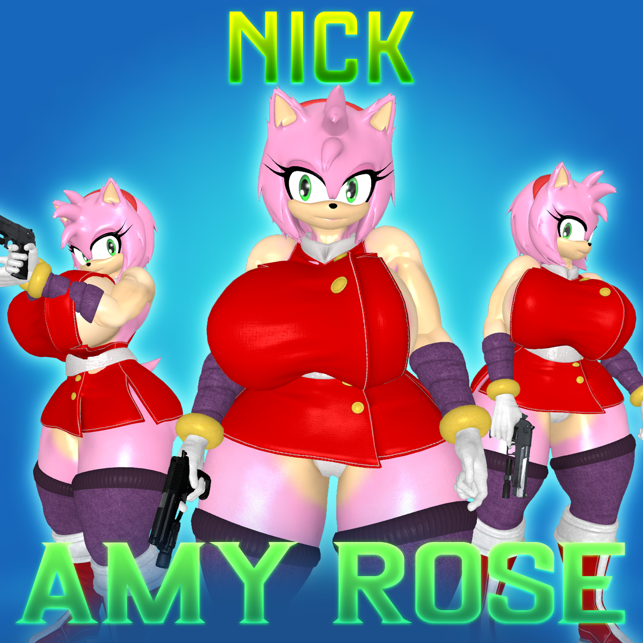 [COMM] VRC: Thicc Amy Rose - Nick
