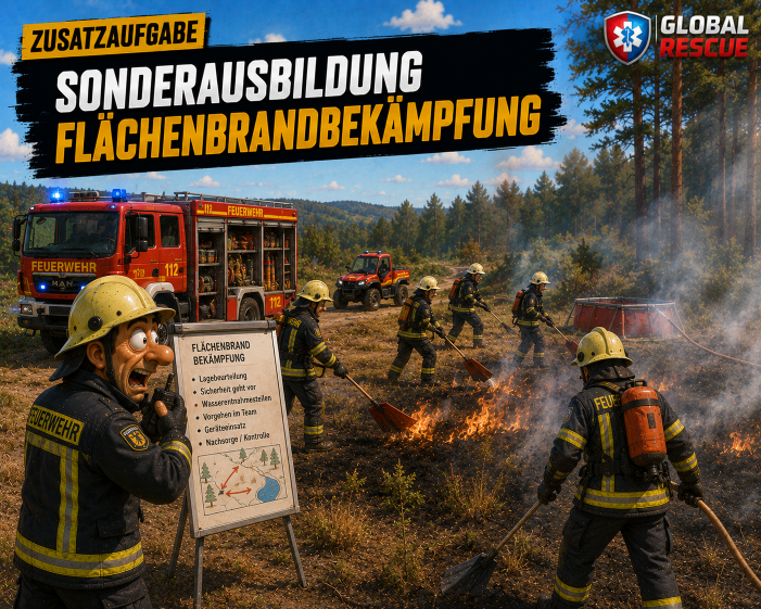 Sonderausbildung zur Flächenbrandbekämpfung