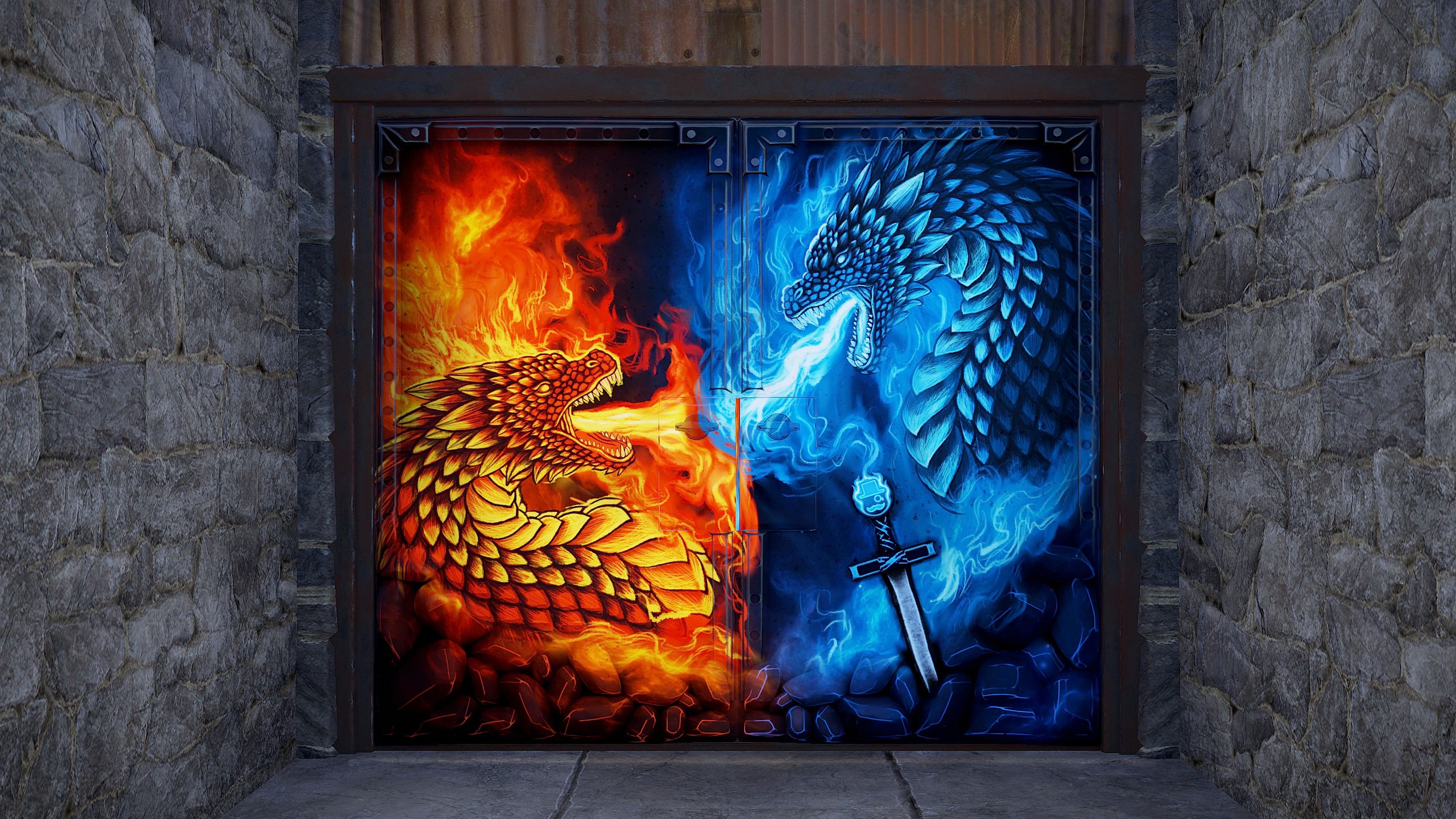 FancyOrb Double Door