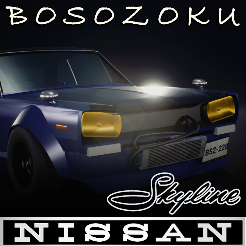 1972 Nissan Skyline KPGC10 'Hakosuka' Bosozoku