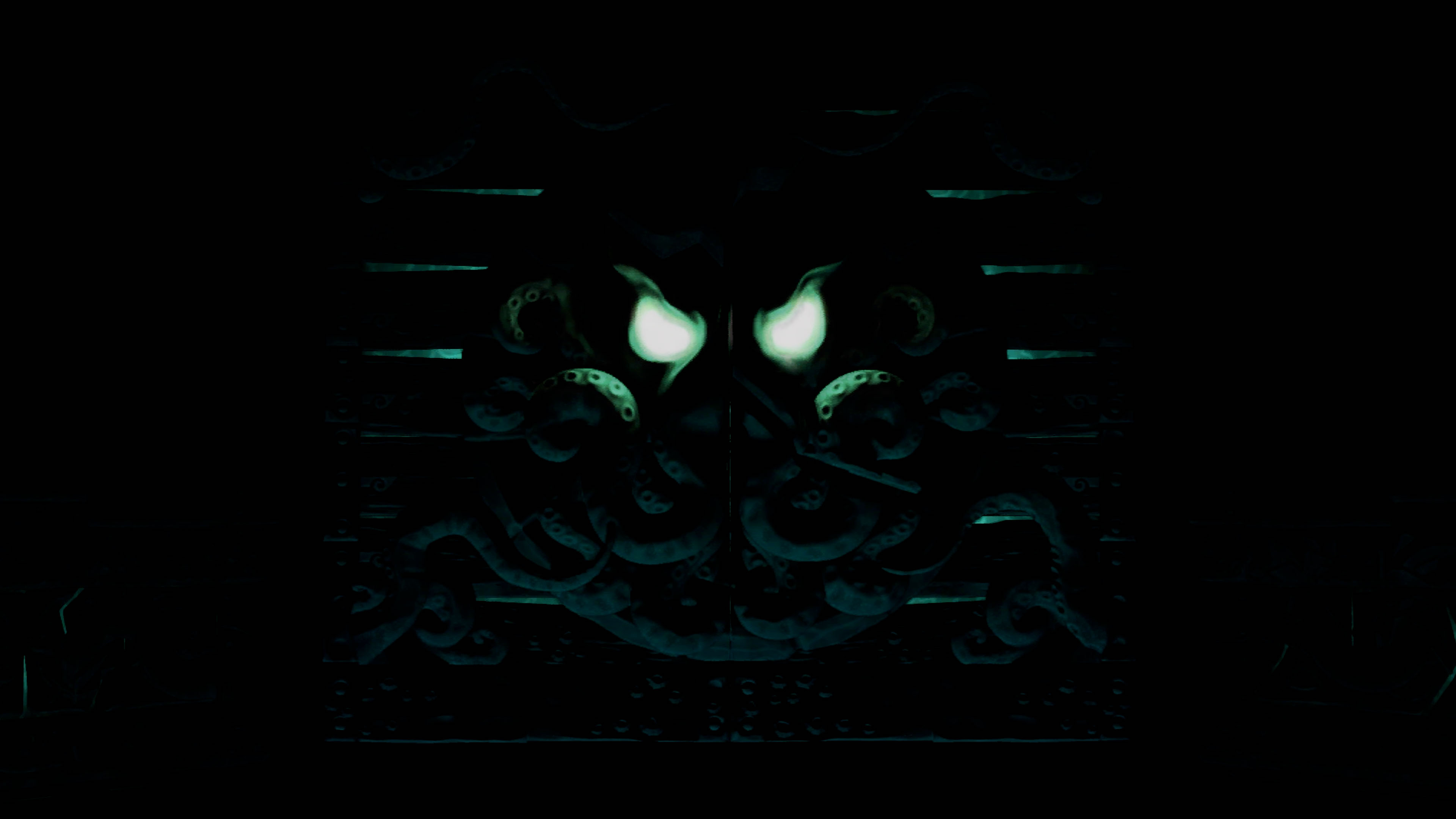 Tomb Of The Octopus Wooden Double Door