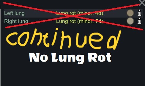 No Lung Rot (Continued) mod preview for RimWorld
