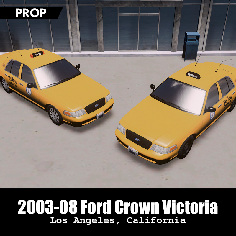 LA Yellow Cab - 2003 & 2008 Ford Crown Victoria (Prop)