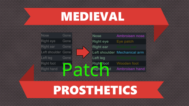 Medieval Prosthetics Tweaks