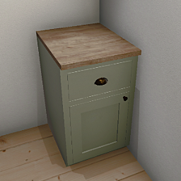 Rosemary Kitchen standing cabinet 50 cm left - Sage green