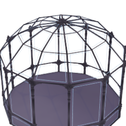 Glass Garden Pavilion / Greenhouse / Gazebo - Structure