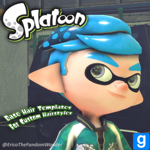 [Splatoon Customs] Hairstyle Base Templates (For Custom Hairstyle Purposes)