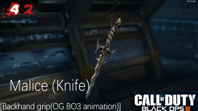 BO3 Malice [Backhand grip] (knife)
