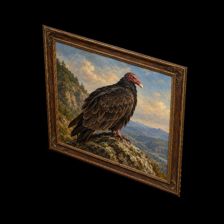 Painting, Bird: Turkey Vulture  {2D} preview