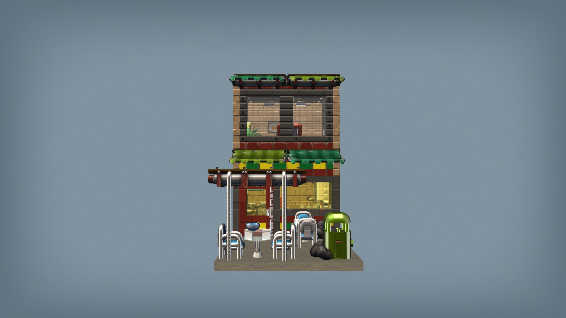 1x2 ''Hot stuff'' Mini-restaurant (Minicity)