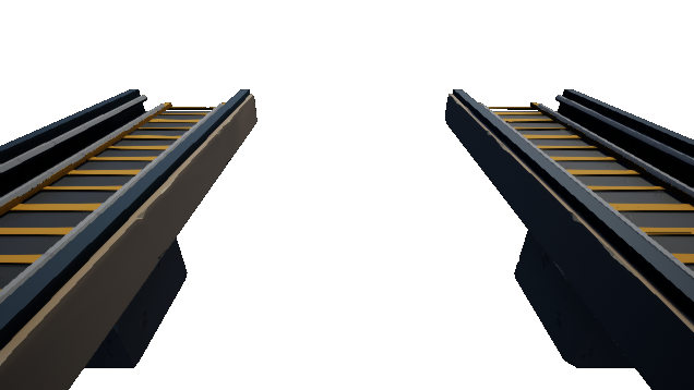 Metro / Subway Above Ground Station Rails