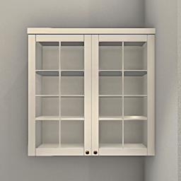 Linnea Kitchen hanging glass cabinet 100 cm White
