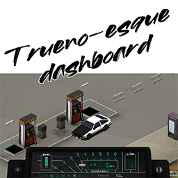 Retro Dashboard Digitals – Project Zomboid Mod