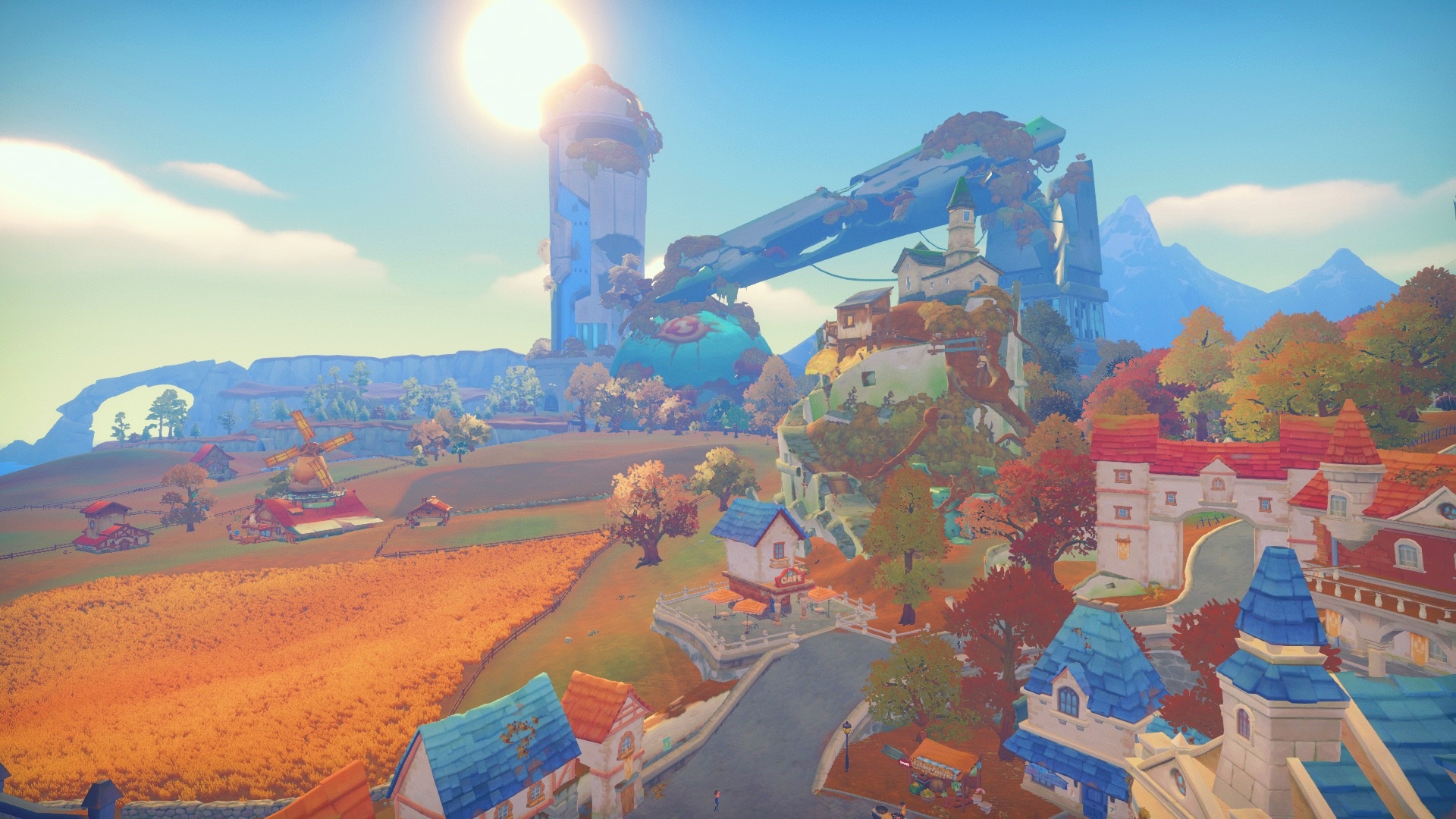My Time at Portia Gameplay Screenshot Umgebung im Herbst