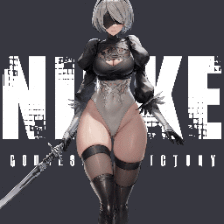Nikke 2B Metamorphic Damage preview