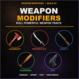 Weapon Modifiers B42 Update – Project Zomboid Mod