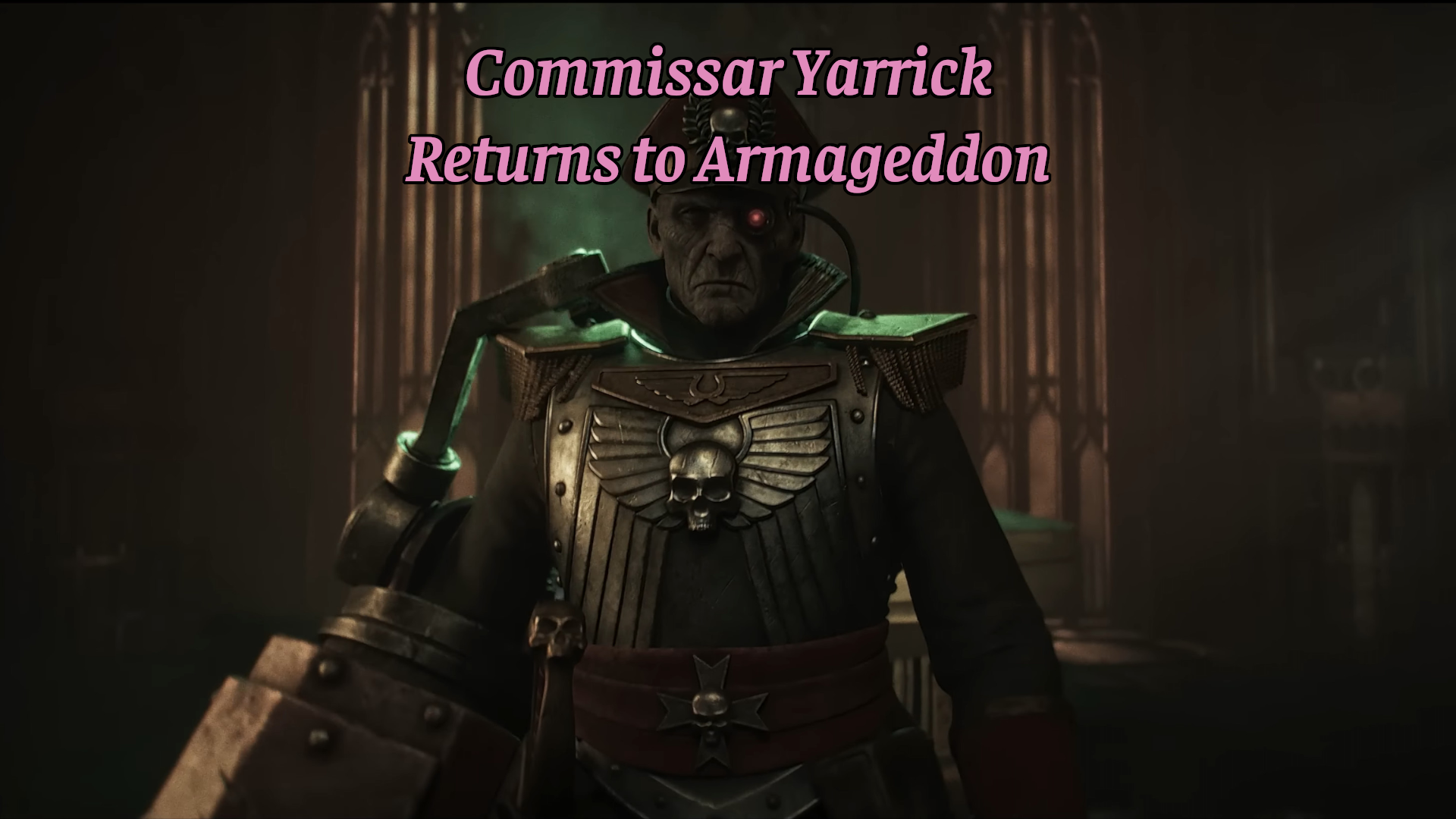 Commissar Yarrick Returns to Armageddon Main Menu