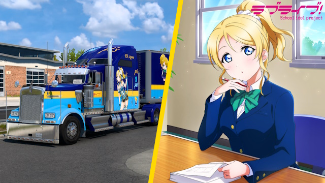 Kenworth W900 Eli Ayase - Love Live! [Combo Skin]